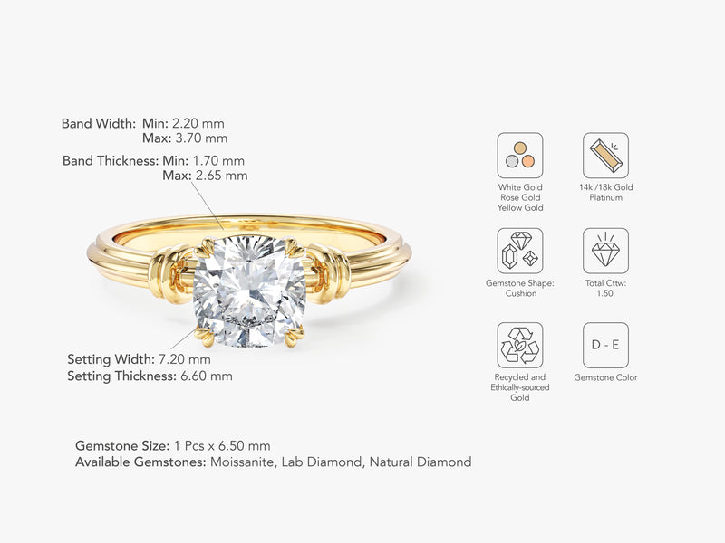 Knot Lab Grown Diamond Engagement Ring