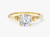 Knot Natural Diamond Engagement Ring