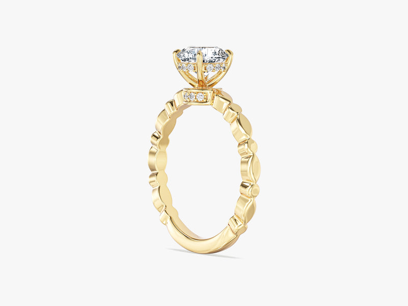 Twisted Moissanite Engagement Ring