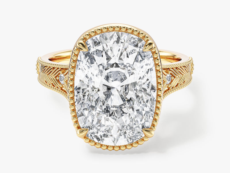 Elongated Cushion Lab Grown Diamond Engagement Ring