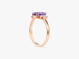 Marquise Gemstone Accent Engagement Ring