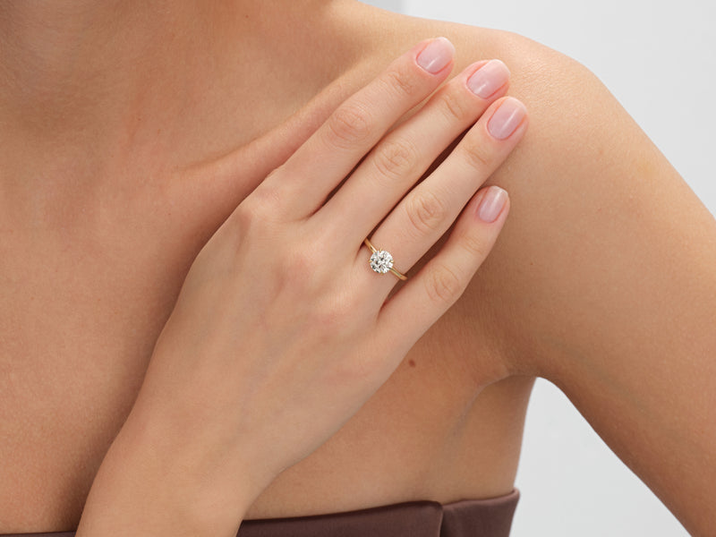 Hidden Gemstone Engagement Ring