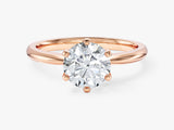 Pinched Shank Lab Grown Diamond Solitaire Engagement Ring