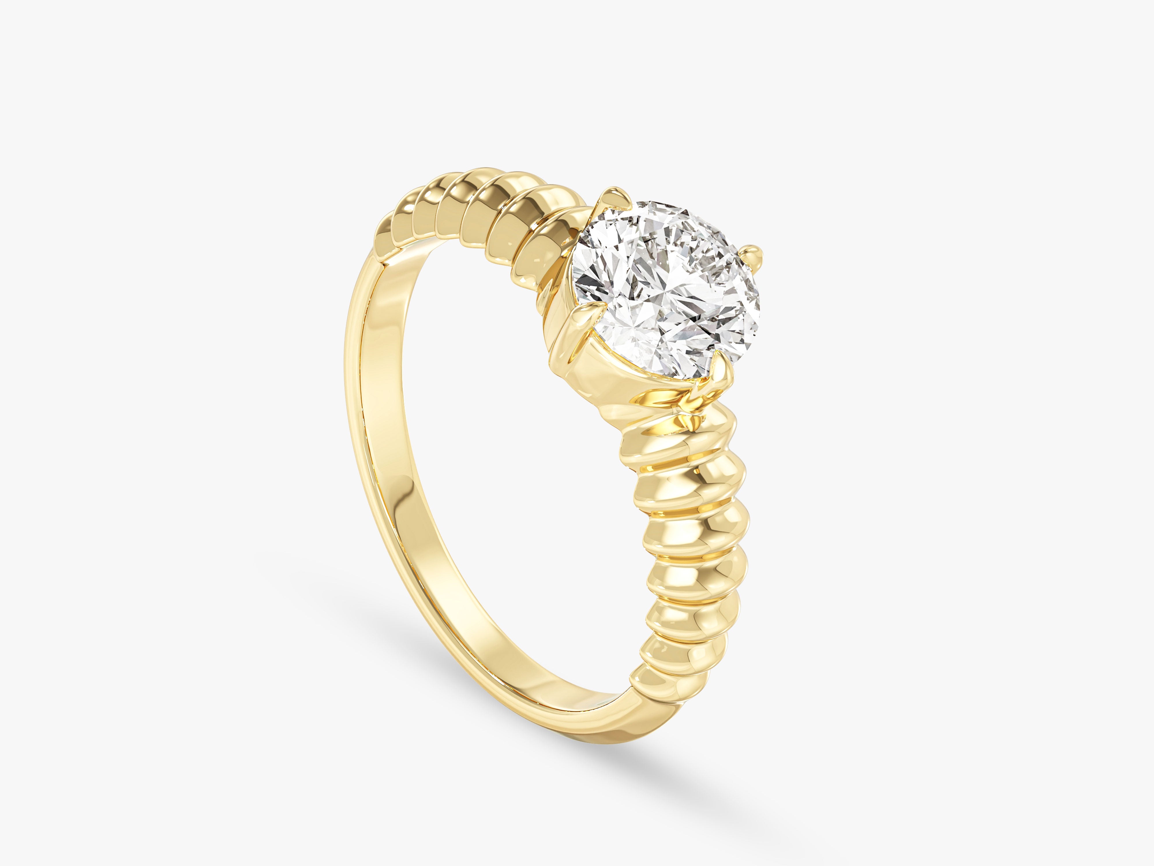 Dome Lab Grown Diamond Engagement Ring