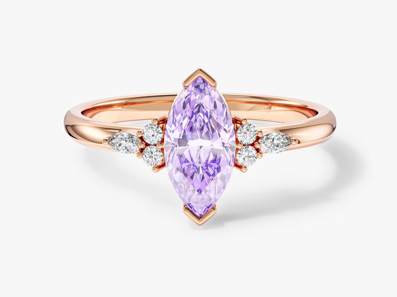 Marquise Accent Engagement Ring
