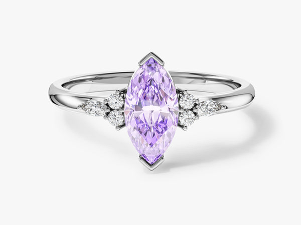 Marquise Accent Engagement Ring