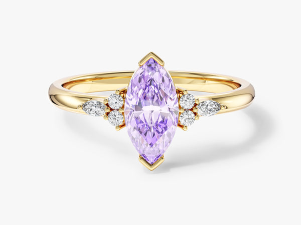 Marquise Accent Engagement Ring