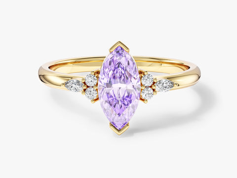 Marquise Accent Engagement Ring
