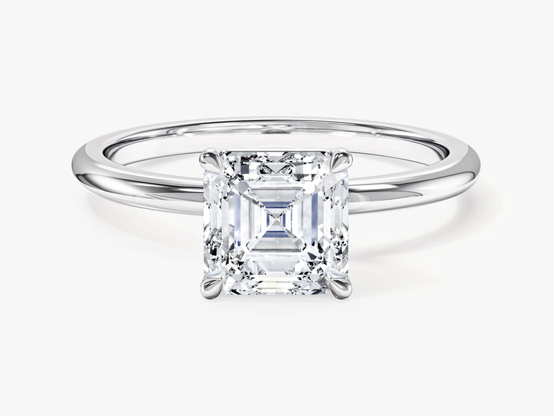 Asscher cut diamond engagement ring, fine jewelry, luxury gift