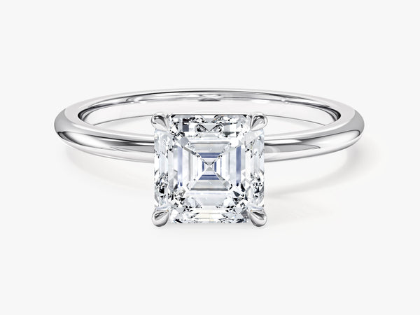 Asscher cut diamond engagement ring, fine jewelry, luxury gemstone