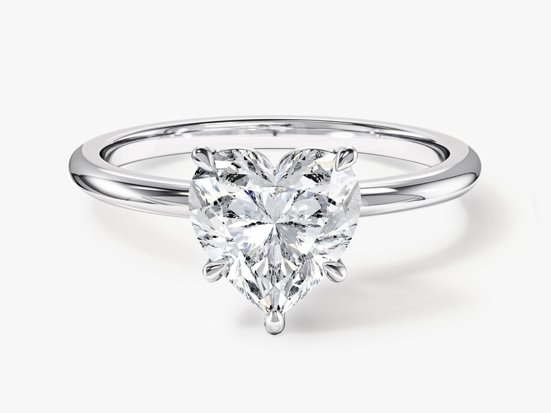 Heart-shaped diamond engagement ring from jewelry company