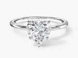 Heart-shaped diamond engagement ring from jewelry company