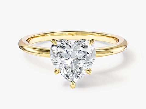 Heart Cut Solitaire Moissanite Engagement Ring (1.50 CT)