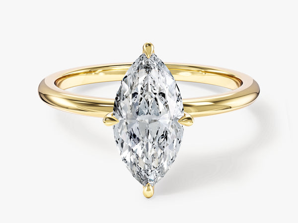 Marquise Cut Solitaire Lab Grown Diamond Engagement Ring (1.50 CT)