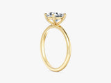Gold oval diamond engagement ring from jewelry company