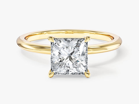 Princess Cut Solitaire Moissanite Engagement Ring (1.50 CT)
