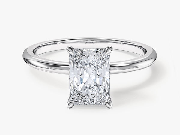Radiant cut diamond engagement ring, fine jewelry, luxury gemstone