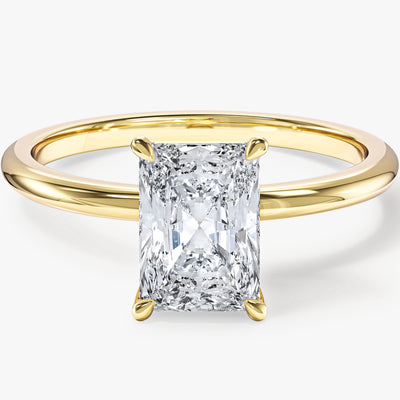 Radiant Cut Solitaire Lab Grown Diamond Engagement Ring (1.50 CT)