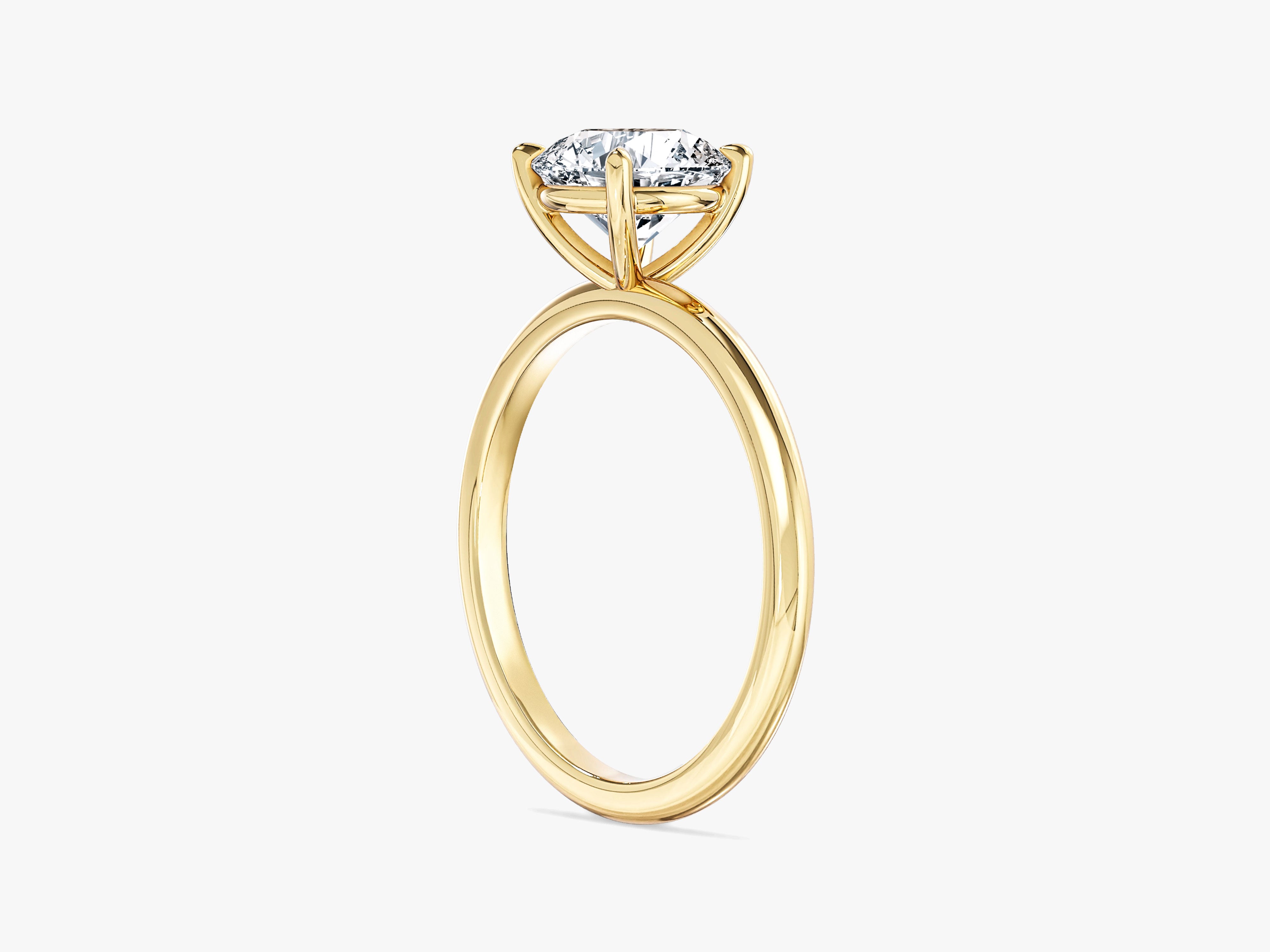 Gold diamond engagement ring from jewelry firm