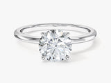 4-Prong Solitaire Round Cut Moissanite Engagement Ring (1.50 CT)