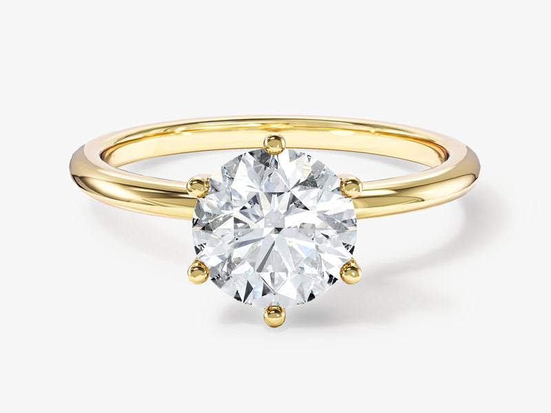 Gold diamond engagement ring, fine jewelry, luxury gemstone ring