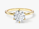 6-Prong Solitaire Round Cut Lab Grown Diamond Engagement Ring (1.50 CT)
