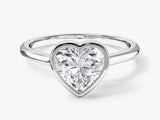 Heart-shaped diamond engagement ring, fine jewelry, luxury gemstone