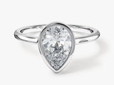 Pear-shaped diamond engagement ring from jewelry company