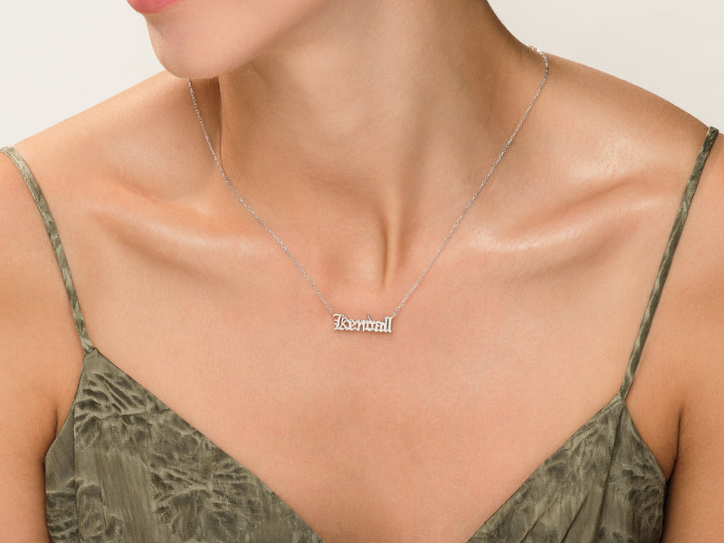Paperclip Chain Name Necklace