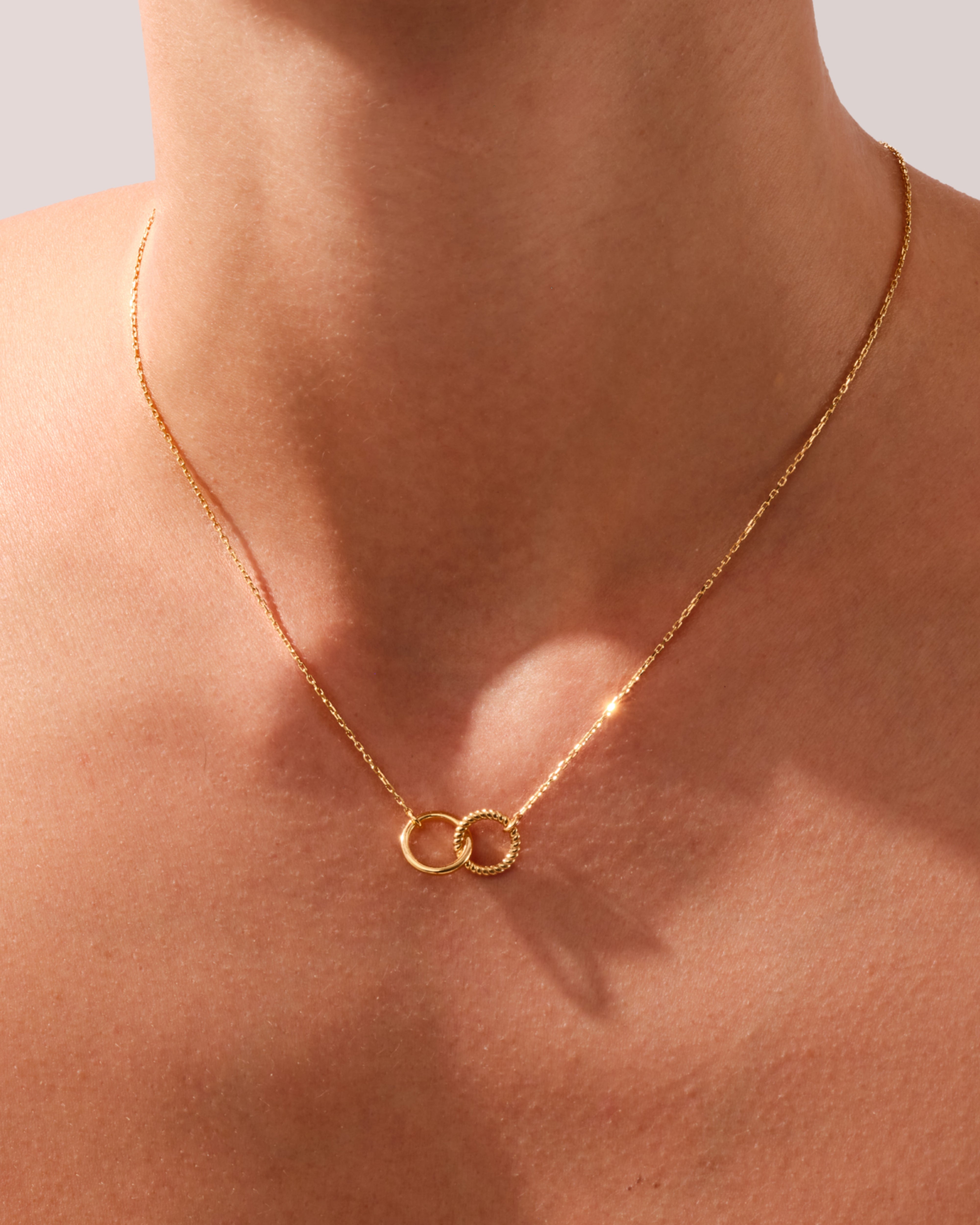 Eternity Circle Charm Necklace