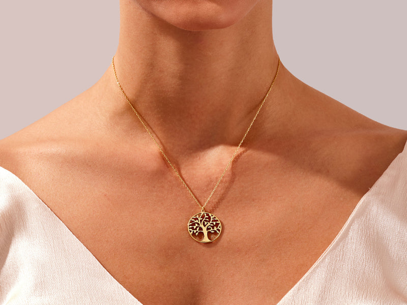 Tree of Life Necklace in 14k Solid Gold