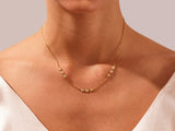 Cube Necklace in 14k Solid Gold
