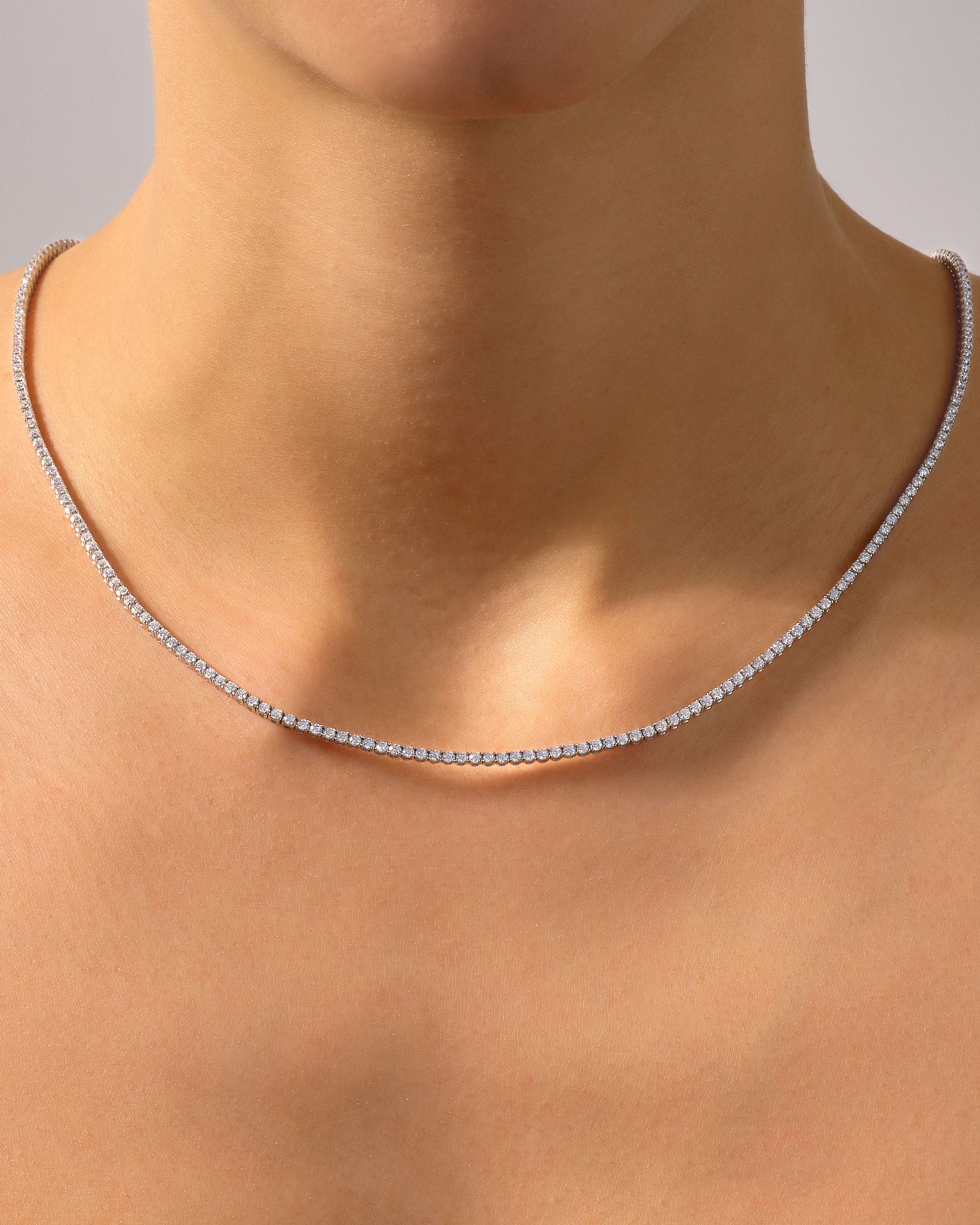 Moissanite Tennis Necklace (2.00 mm)