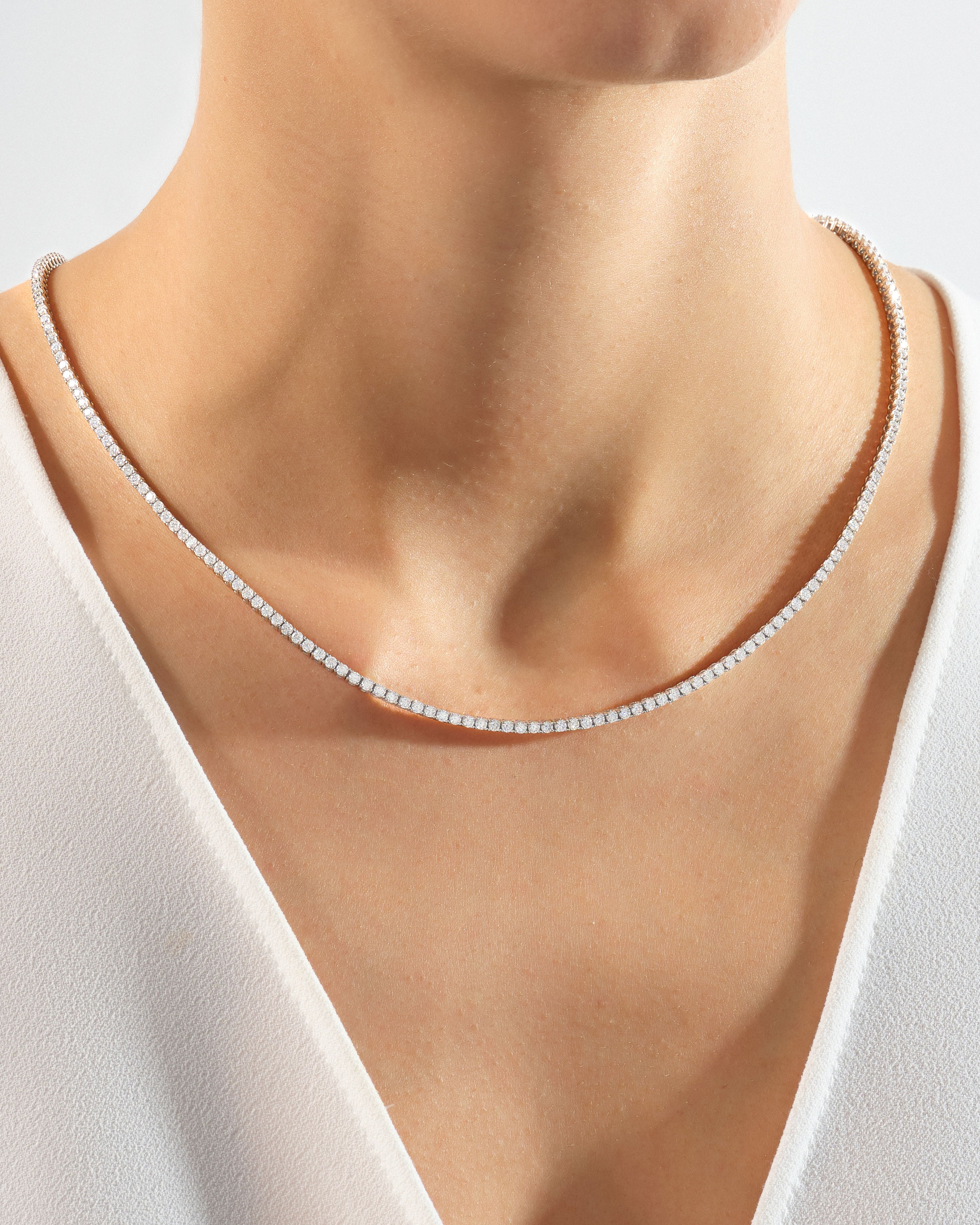 Diamond Tennis Necklace (2.40 mm)