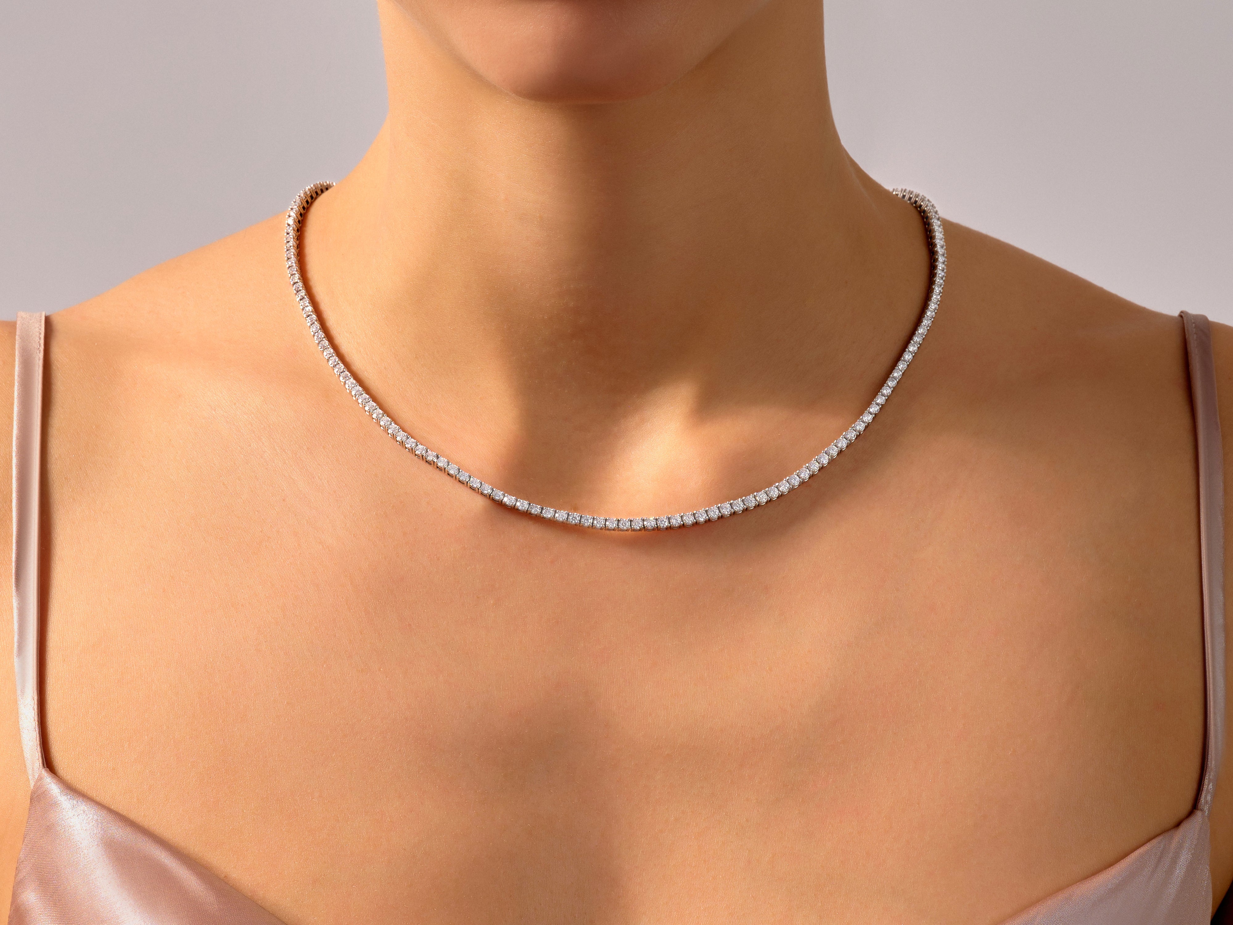 Diamond Tennis Necklace (2.80 mm)