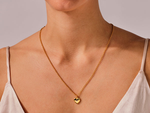 Heart Charm Necklace with