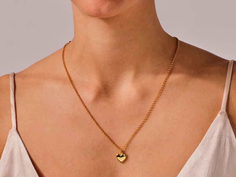 Heart Charm Necklace with