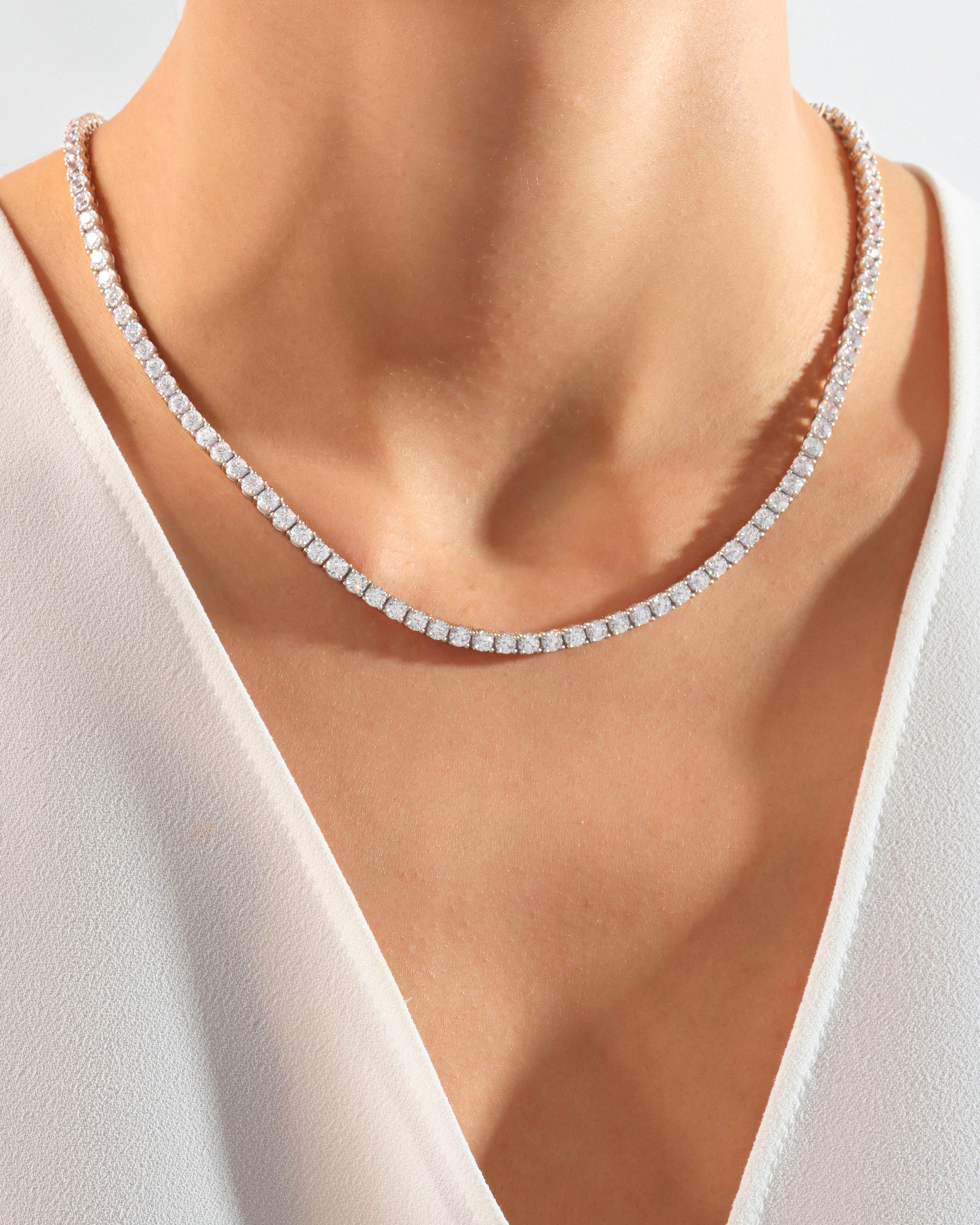Diamond Tennis Necklace (4.00 mm)