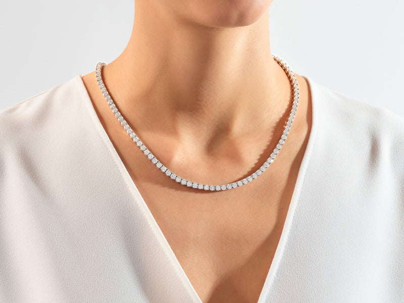 Moissanite Tennis Necklace (4.50 mm)