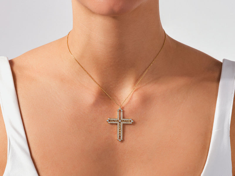 Cross Name Necklace