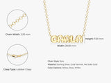 Bubble Name Necklace