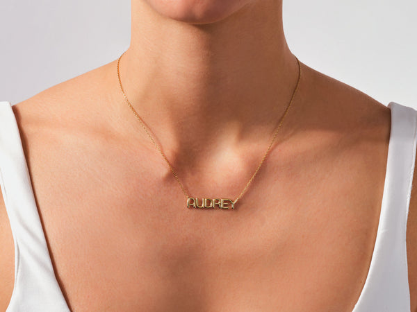 Bubble Name Necklace