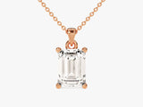 Emerald Cut Solitaire Pendant (1.50 CT)
