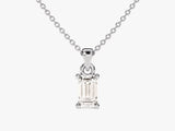 Emerald Cut Solitaire Pendant (0.50 CT)
