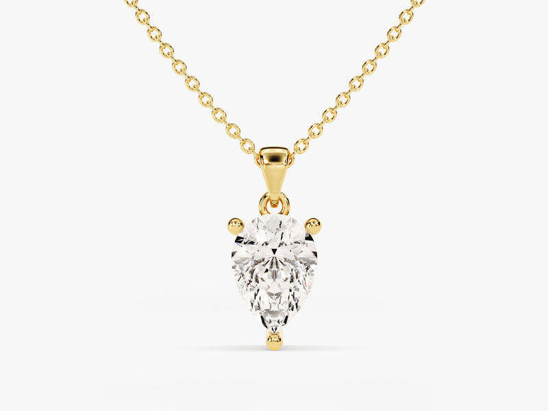 Pear Cut Solitaire Pendant (1.00 CT)