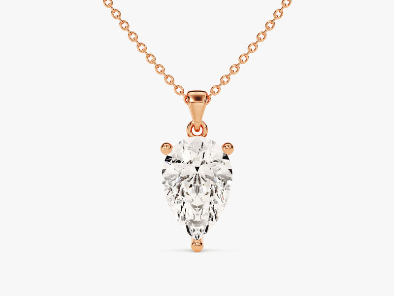Pear Cut Solitaire Pendant (1.50 CT)
