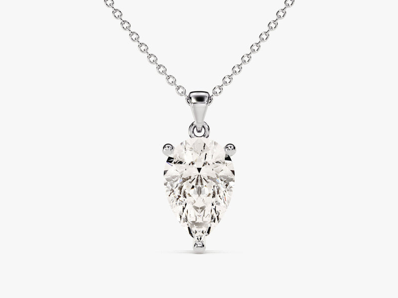 Pear Cut Solitaire Pendant (1.50 CT)