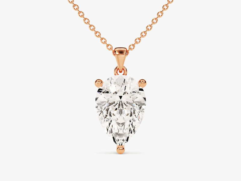 Pear Cut Solitaire Pendant (2.00 CT)