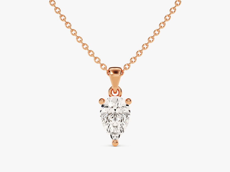 Pear Cut Solitaire Pendant (0.50 CT)