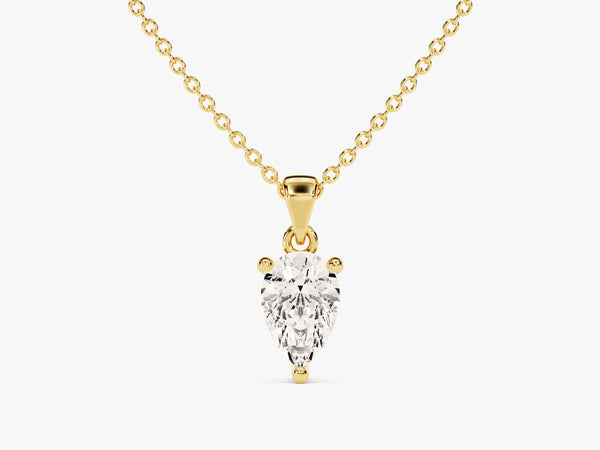 Pear Cut Solitaire Pendant (0.50 CT)